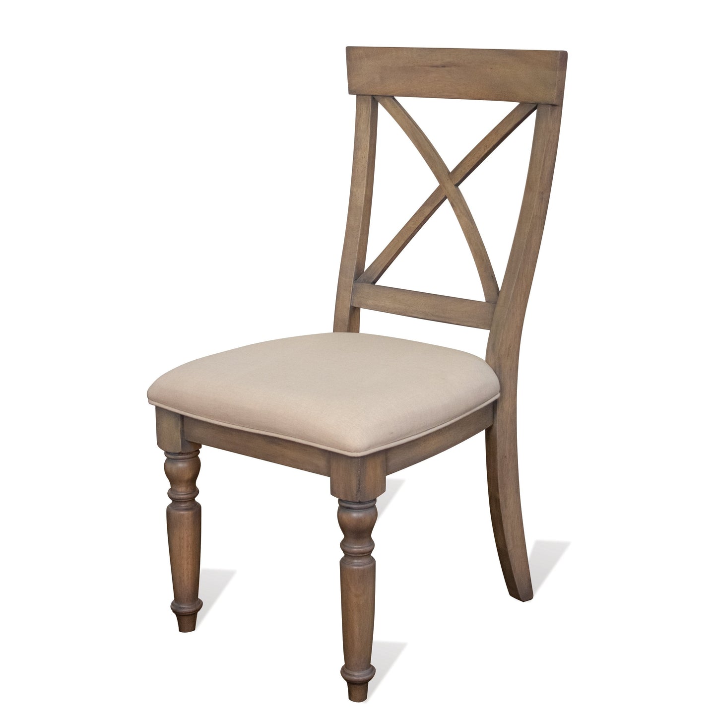 Trani Weathered Worn White 7-Piece Dining Set with Extendable Table
