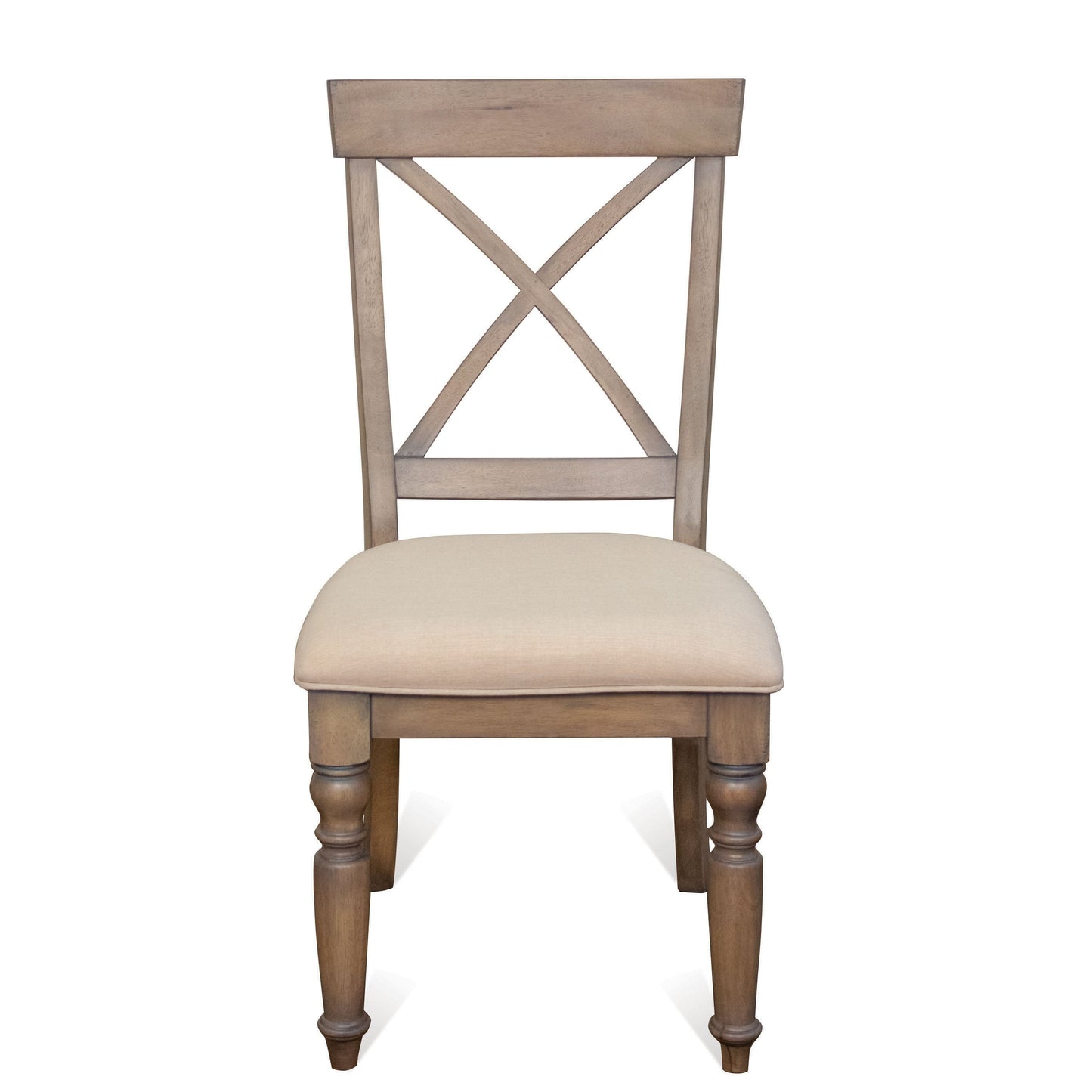 Trani Weathered Worn White 7-Piece Dining Set with Extendable Table